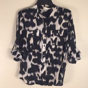 Calvin Klein Sheer Blouse